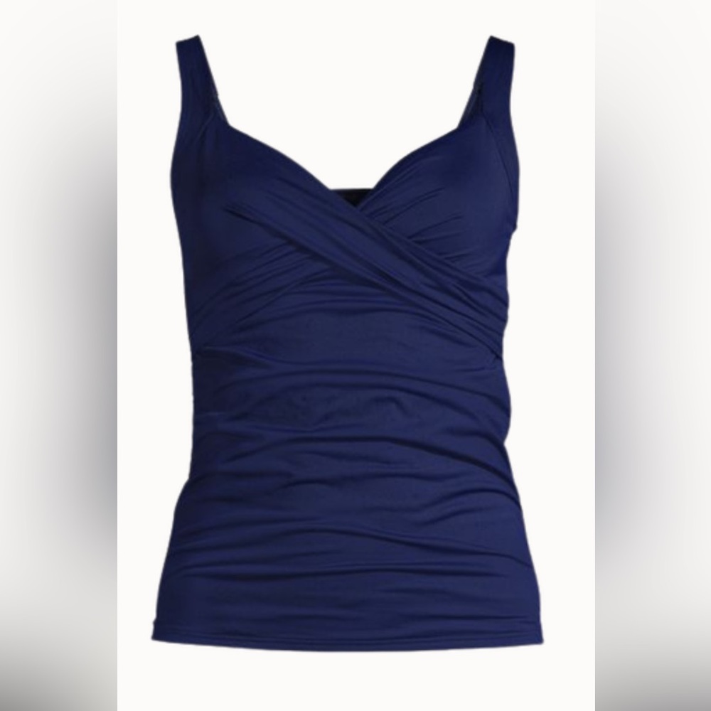 Lands’ End tankini swim top - size 14